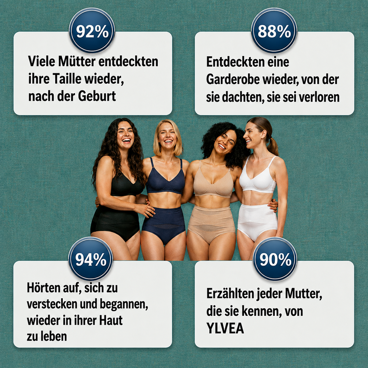 Hochtaillierende formende Unterwäsche für die Zeit nach der Geburt