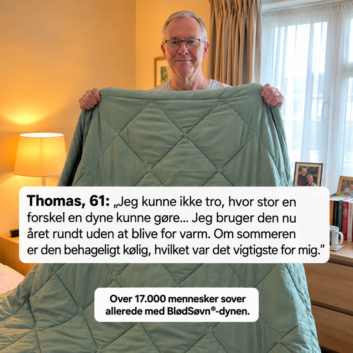 BlødSøvn® – den hurtigtørrende 2-i-1-dyne, der gør dynebetrækket overflødigt.